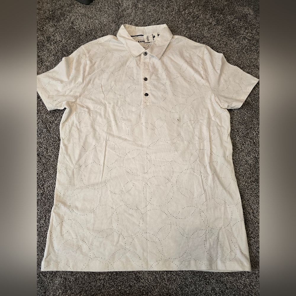 White Casual Button Down Shirt